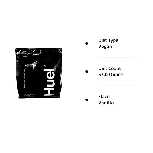 Huel Black Edition - Nutritionally Complete 100% Vegan Gluten-Free - Less Carbs More