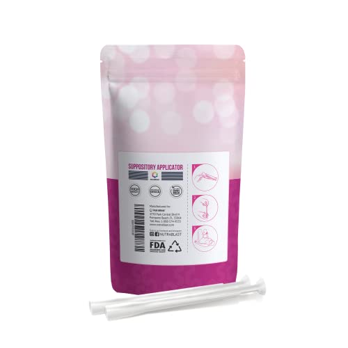 NutraBlast Disposable Vaginal Suppository Applicators (15-Pack) - Fits Most Brands, Pills