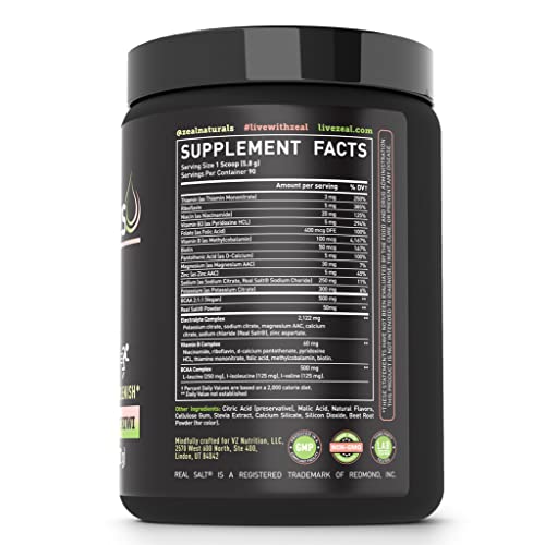 Enhanced Electrolyte Powder (Strawberry Kiwi | 90ct.) Sugar Free + BCAA, B-Vitamins