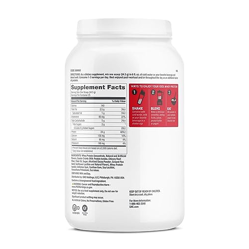 GNC Pro Performance 100 Whey Protein - Cookies and Cream 1.89 lbs.