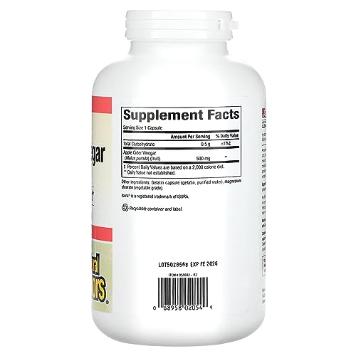 Natural Factors, Apple Cider Vinegar Capsule, Supports Digestion and Weight