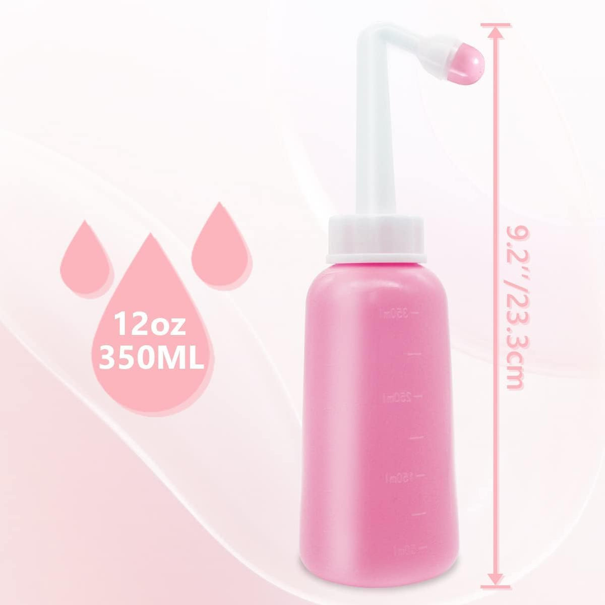 Premium Peri Bottle for Postpartum Care | Upside Down Peri Bottle, Dermoplast Spray