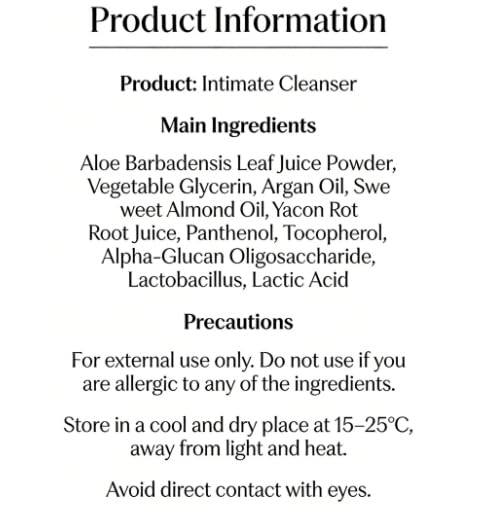 pH Balanced Intimate Cleanser (150ML) - Gentle Feminine Wash for Vaginal Health, Odor Control & Lasting Freshness