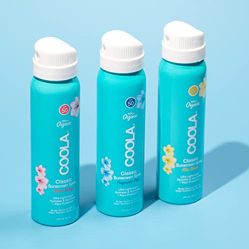 COOLA Organic Sunscreen SPF 50 Sunblock Spray, Dermatologist Tested Skin Care