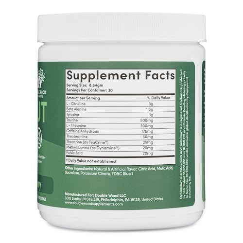 Pre Workout Powder for Men & Women (30 Servings of Caffeine, Beta Alanine, L-Citrulline