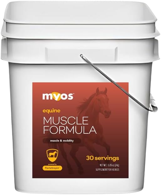 MYOS Equine Muscle Formula - 30 Servings Bucket with Individual Serving Packs