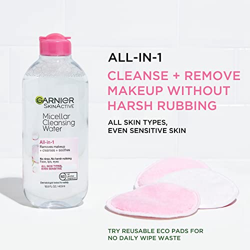 Garnier SkinActive Micellar Water for All Skin Types, Facial Cleanser & Makeup Remover