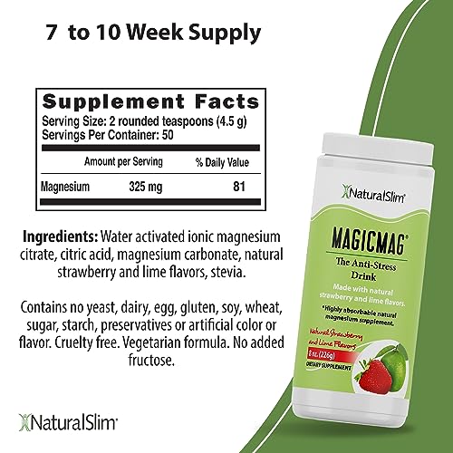 NaturalSlim Magicmag Pure Magnesium Citrate Powder β Stress, Constipation, Muscle