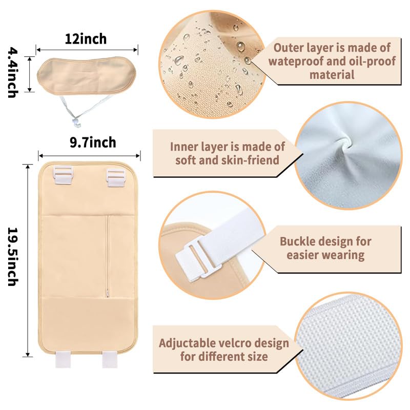 R3 KAYOIL Castor Oil Packs - Organic and Reusable Packs for Stomach and Neck Set