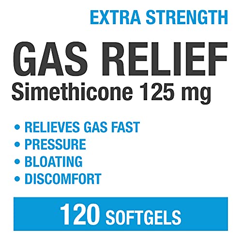 P Puregen Labs Extra Strength Gas Relief Softgels with Simethicone 125 mg