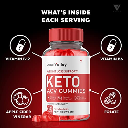 (2 Pack) Lean Valley Keto ACV Gummies Advanced Weight Loss Formula - Lean Valley