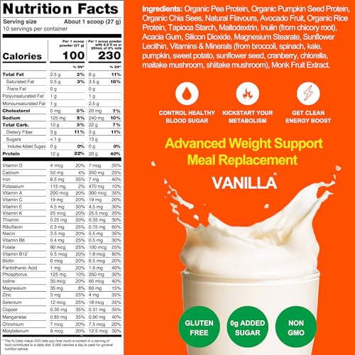 Metavo Advanced Weight Support Meal Replacement Vanilla