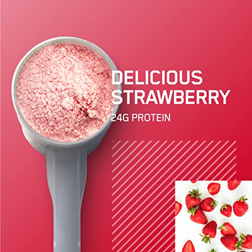 Optimum Nutrition Gold Standard 100% Whey Protein Powder, Delicious Strawberry