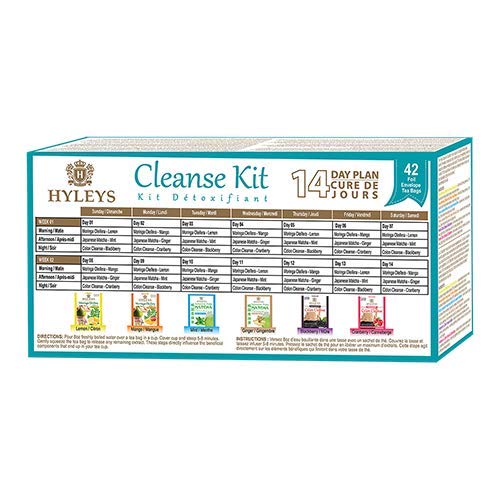HYLEYS Tea 14 Days Cleanse Kit - 42 Tea Bags (100% Natural, Sugar Free, Gluten Free