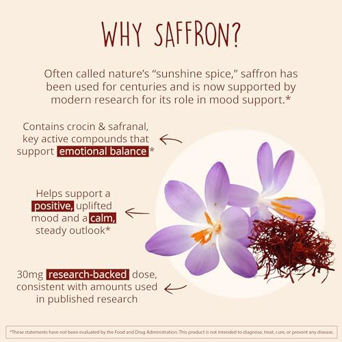 Happy Healthy Hippie Joy-Filled with Saffron Mood Support Supplement & GLP-1 Supplement (Metabolaid™ + Chromium)