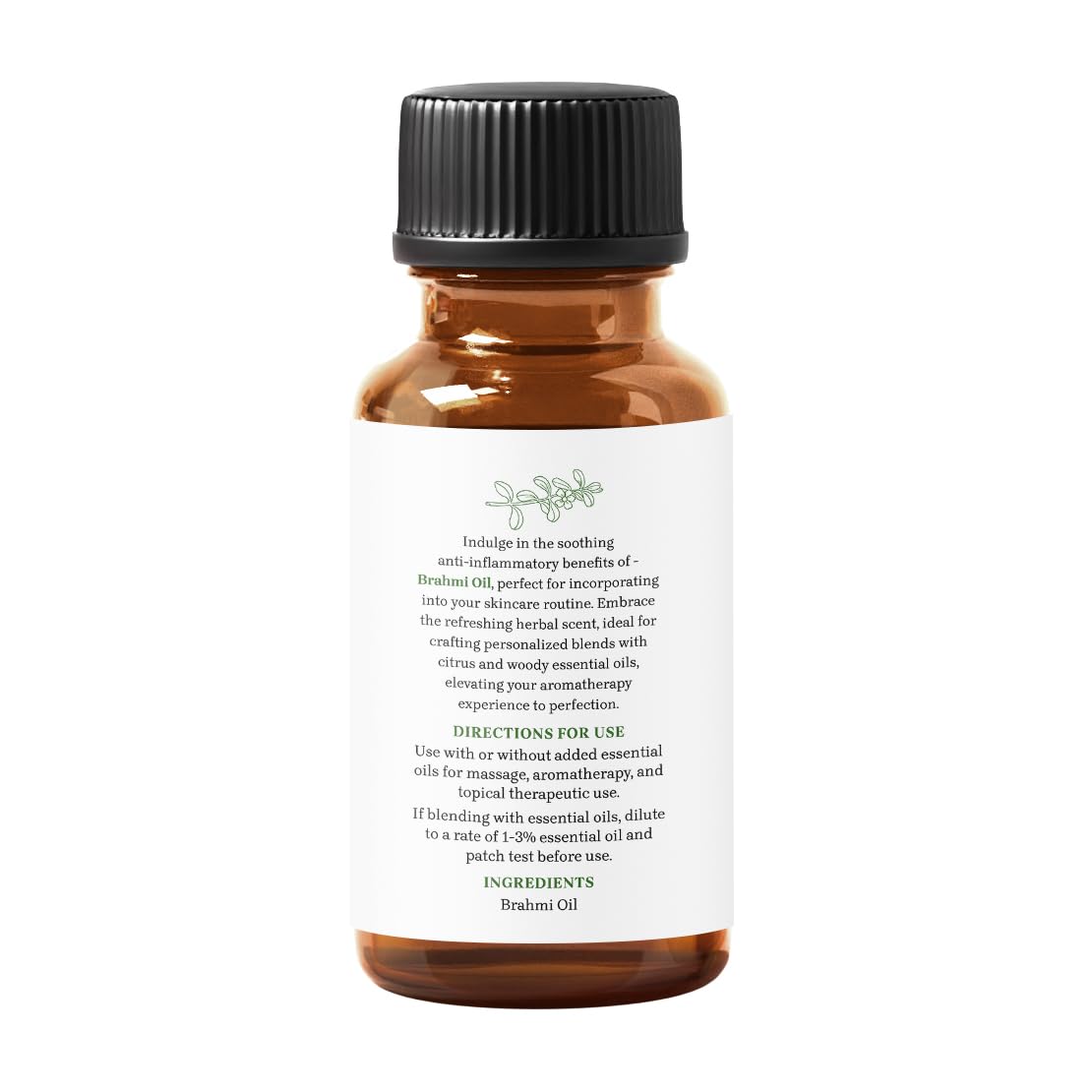 Essential Delights Brahmi Oil - Premium Undiluted Carrier Oil (1 oz) | for Skin, Face, Body, Hair Revitalization