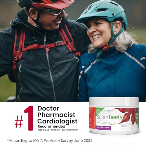 HumanN SuperBeets Energy Plus with Grape Seed Extract - Includes Beet Root Powder