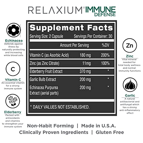 Relaxium Immune Defense, Powerful Immune Support Supplement, Immunity