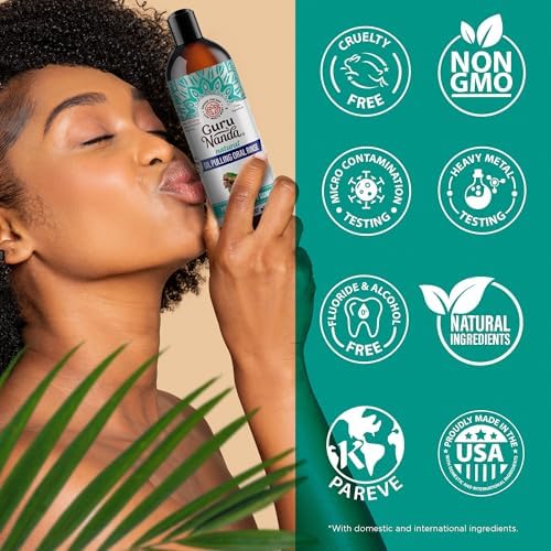 GuruNanda Daily Oral Care Bundle – Hydroxyapatite Toothpaste & Coconut Oil Pulling Mouthwash for Stronger Teeth & Happier Gums