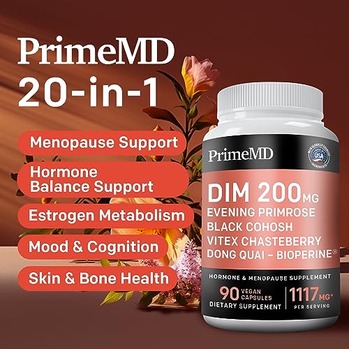 20-in-1 Menopause Supplements for Women - Dim Supplement Women - Estrogen Supple