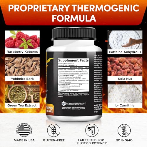 Veteran Performance Burn Zone Thermogenic Fat Burner – Metabolism Booster Appetite