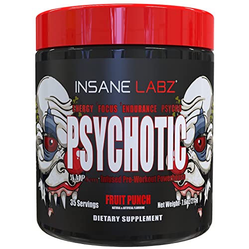Psychotic, and Insane Veinz, Pre Workout Stack (Fruit Punch)