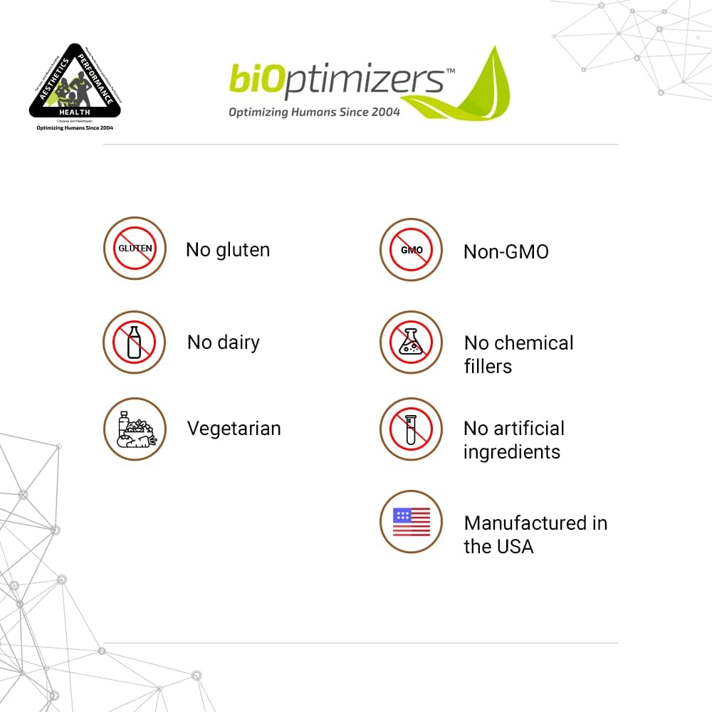 BiOptimizers The Ultimate Gut Health Stack - Chocolate, Promotes and Levels Gut Health
