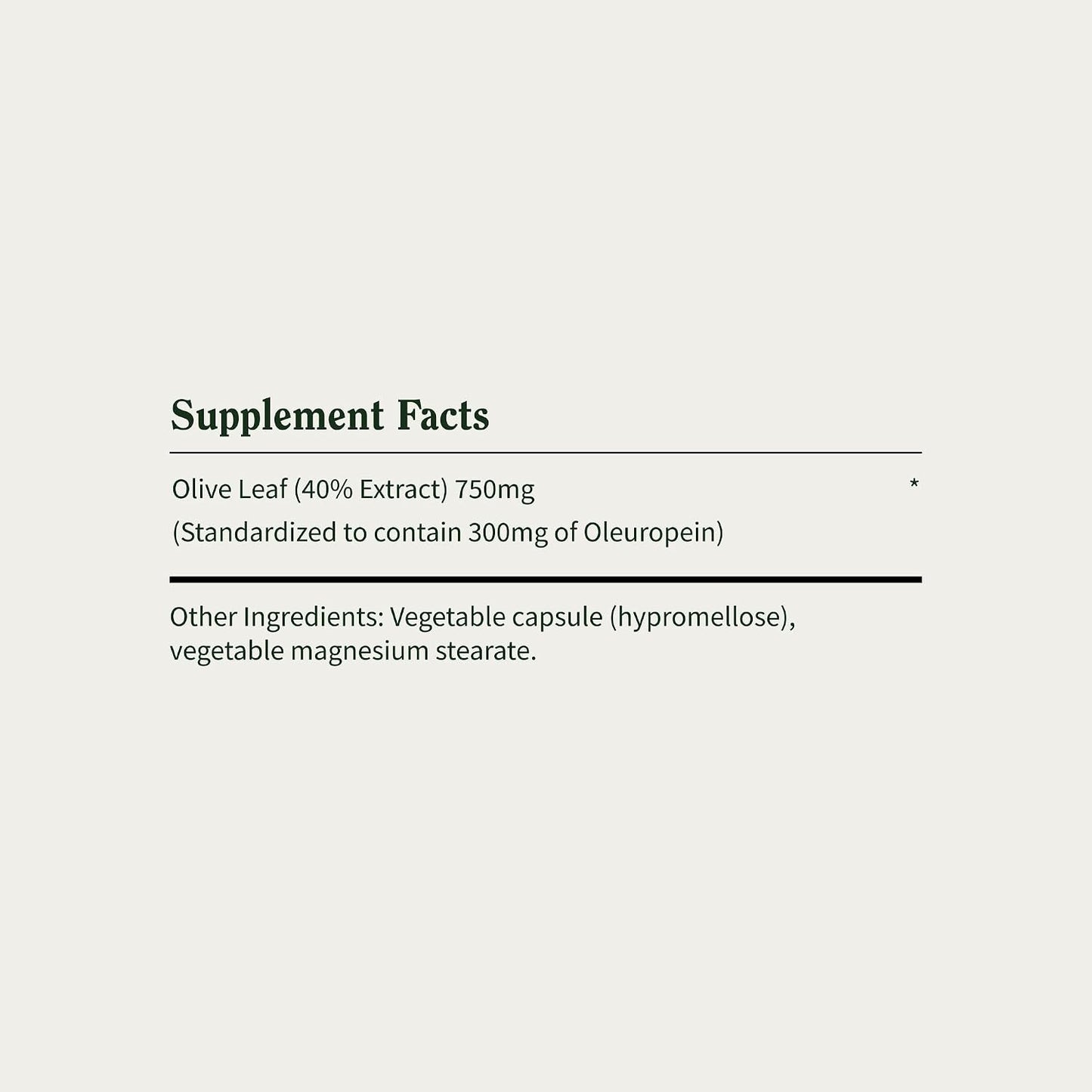Snap Supplements Olive Leaf Extract with Oleuropein, 60 Capsules | Standardized to 40% Oleuropein, Antioxidant-Rich, Supports Blood Flow & Healthy Digestion