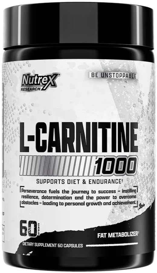 Nutrex Research Lipo-6 L Carnitine 1000mg | Pure L-Carnitine Tartrate Supports Fat Metabolism, Energy, Stimulant Free Weight Management Supplement, Keto Friendly - 120 Capsules