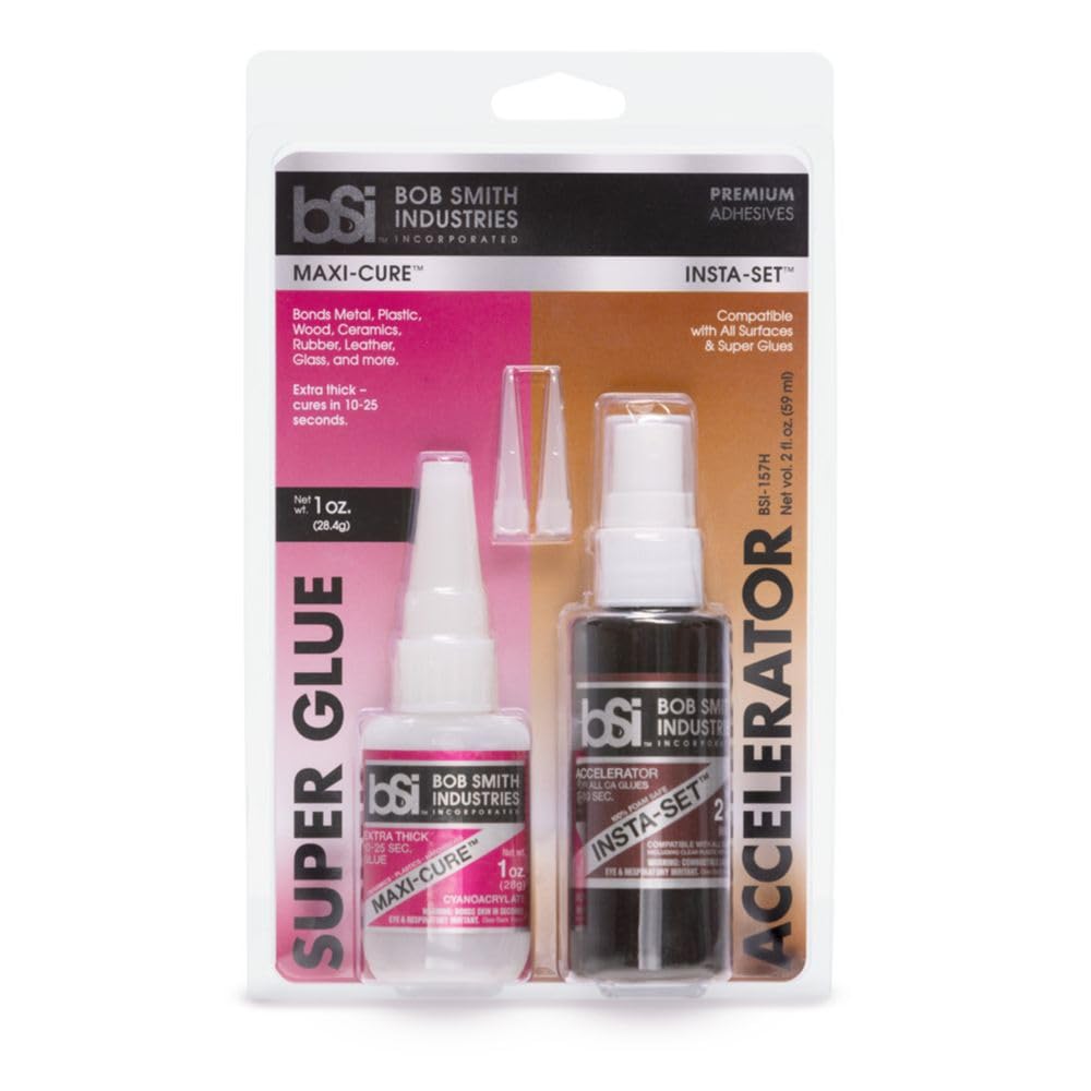 Bob Smith Industries BSI-157H Maxi Cure/Insta-Set Combo Pack (3 oz. Combined),Clear