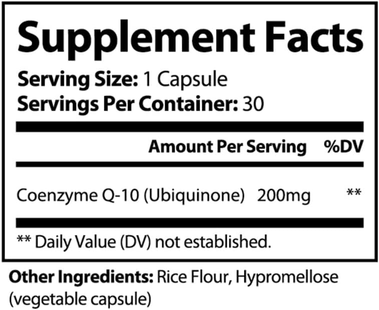 PureNature CoQ10 200mg Ubiquinone