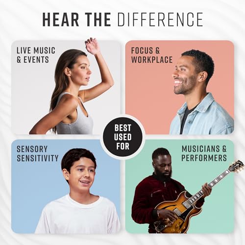 Vibes High Fidelity Ear Plugs - Invisible Earplugs for Music Concerts, Musicians