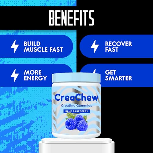 CreaChew Enhanced Creatine Monohydrate Gummies, Creatine Gummies for Men and Wom