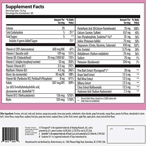 Isotonix Women's Health Multivitamin with Iron & Pycnogenol, 30 Packets