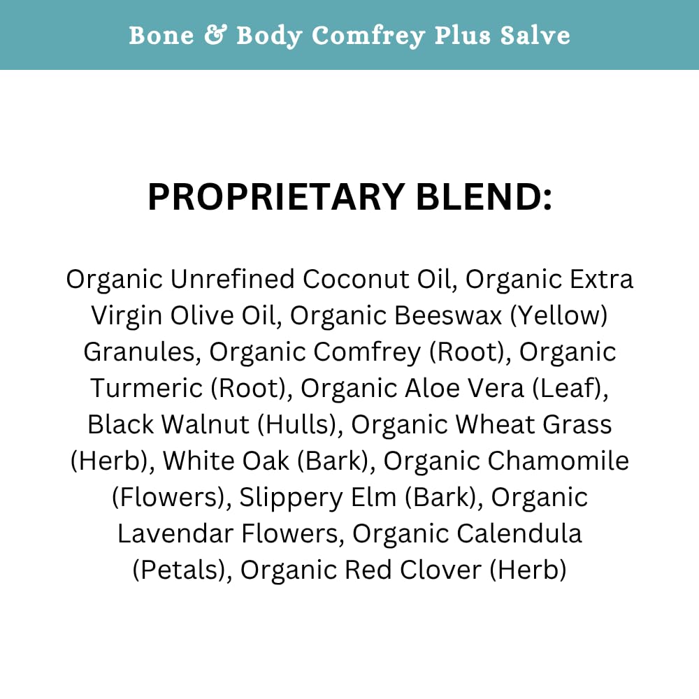 SPRIGS Organic Comfrey Salve for Skin – Herbal Moisturizing Balm with Aloe, Turmeric & Calendula | Coconut Oil & Beeswax Botanical Skin Care (2 oz)