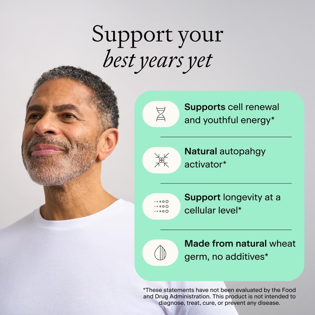 OMRE Spermidine Supplement (10mg of Non-Synthetic Spermidine) - 3rd-Party Tested 1000mg Wheat Germ Extract Standardized to No Less Than 1% - 10mg of Natural Spermidine per Serving