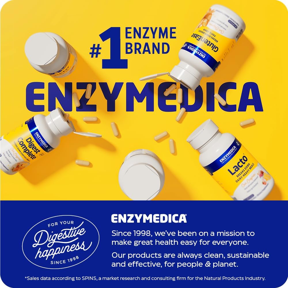 Enzymedica Berberine Phytosome High Absorption Supplement - Berbevis Berberine Phytosome Capsules for Men & Women, Bioavailable Formula, Natural Metabolic Health Support, Vegan, Gluten Free - 60 Caps