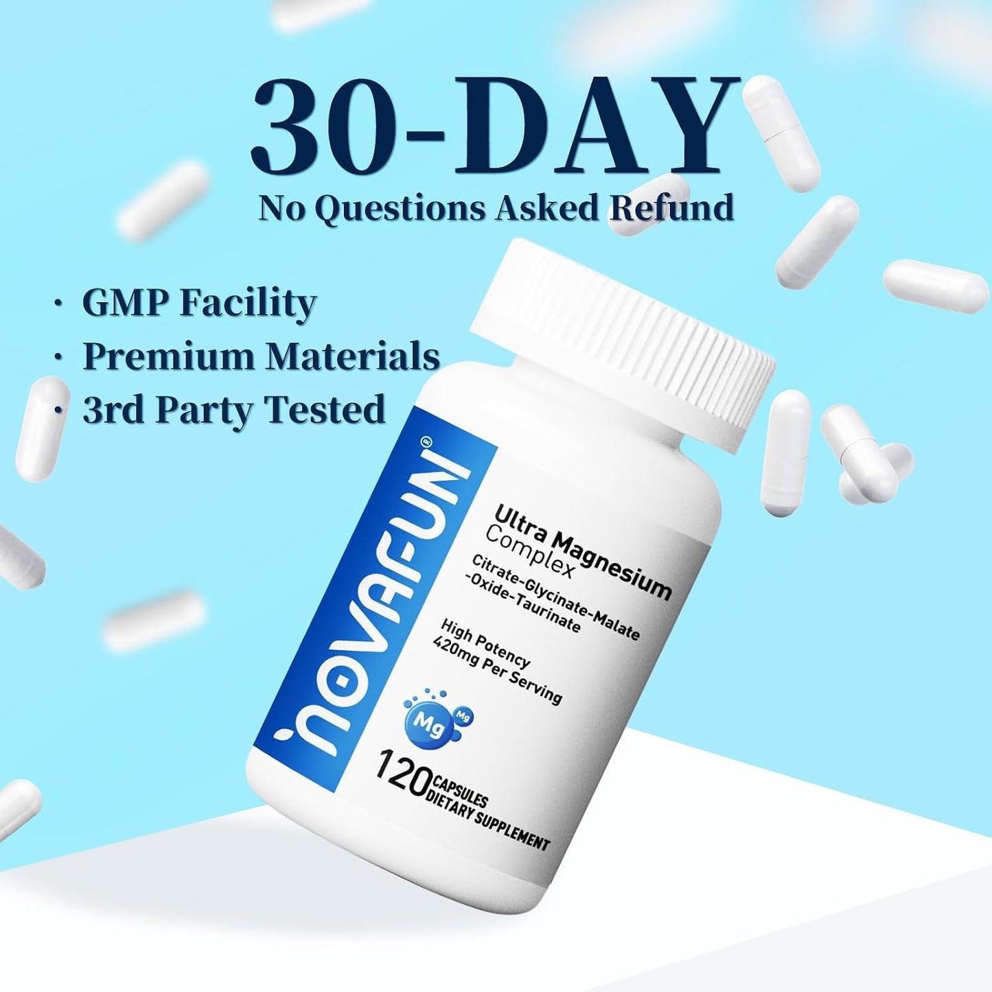 Potassium Citrate 1000mg & Magnesium Complex Supplement with 420mg Magnesium, Supplement Bundle for Support Heart, Muscle, Nerve, Bone Health