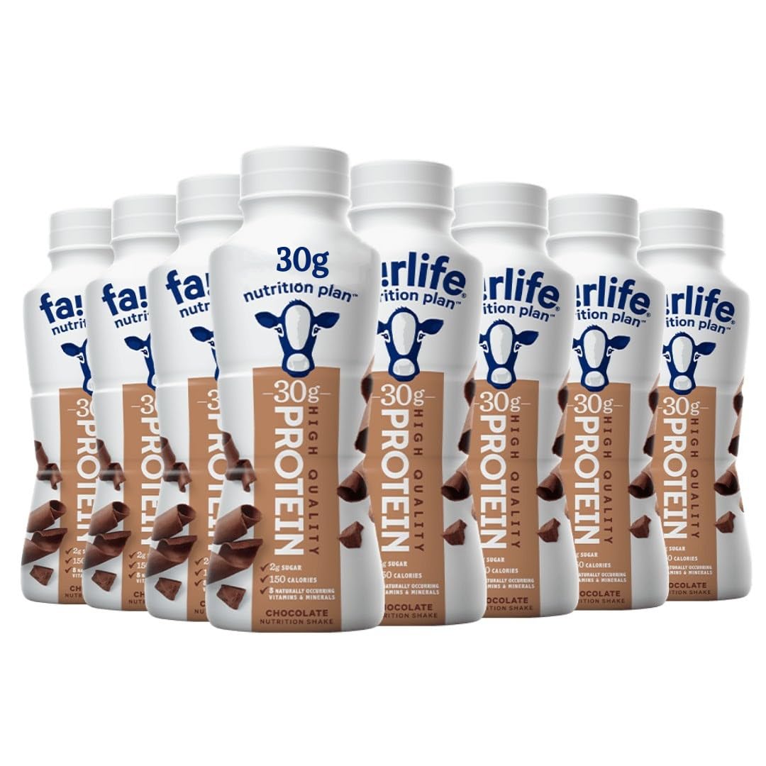 Fairlfe Nutrition Plan Chocolate High Protein Shake - 30g Protein (8)