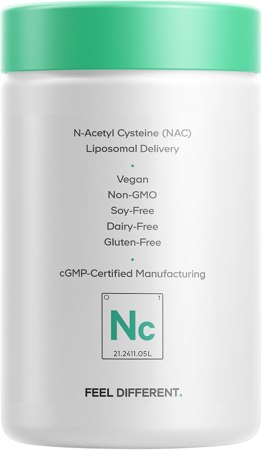 Codeage Liposomal NAC, N-Acetyl L-Cysteine, Free-Form, Vegan, 120 Capsules | Liposomal free-form NAC (N-acetyl L-cysteine), 900 mg per serving. Two-month supply. Gluten-free, dairy-free, vegan, non-GMO.