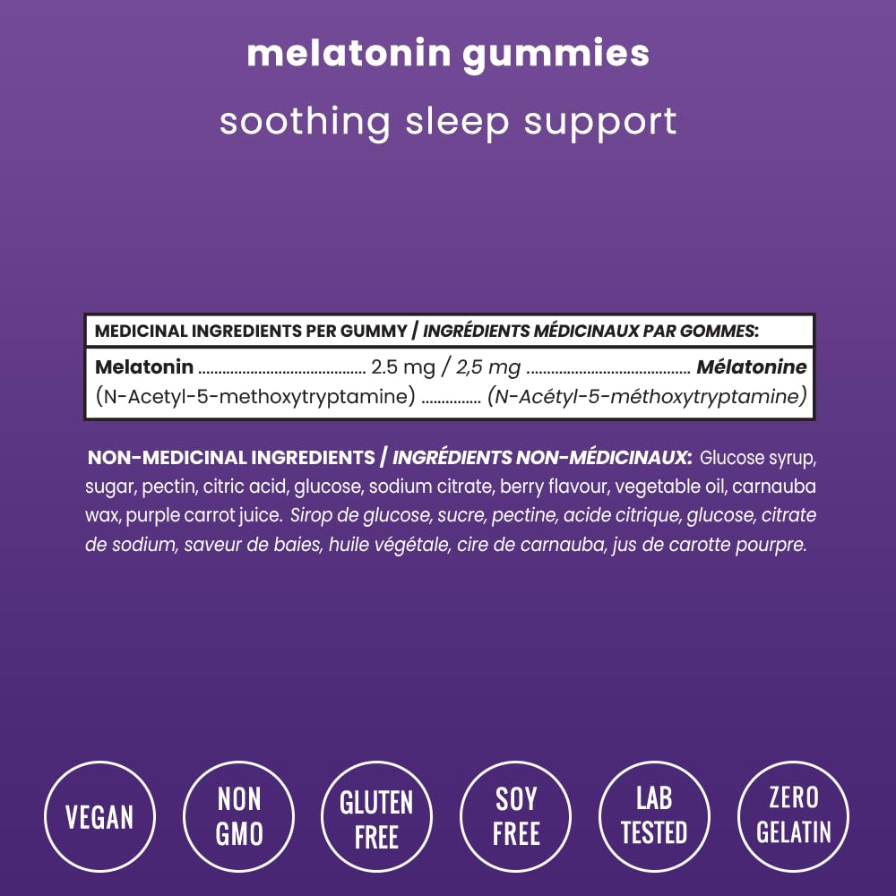 Melatonin Gummies for Kids & Adults | Natural Sleep Aid Drug-Free, Vegan Berry Flavor Kids Melatonin Gummy Supplement | 2.5mg, 5mg or 10mg Dose | Sleeping Pills Substitute 60 Gummies (Pack of 2)