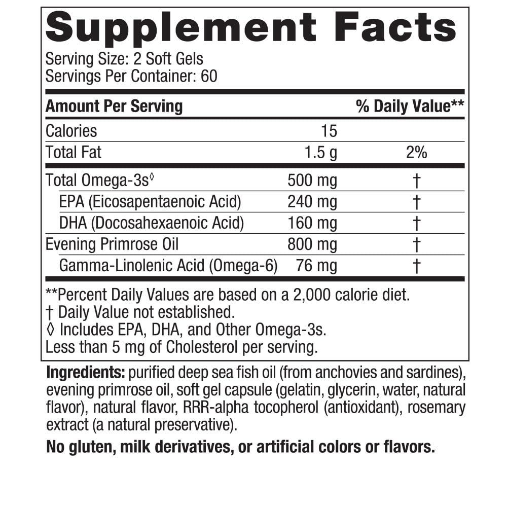 Nordic Naturals Omega Woman, Lemon - 120 Soft Gels - 500 mg Omega-3 + 800 mg Evening
