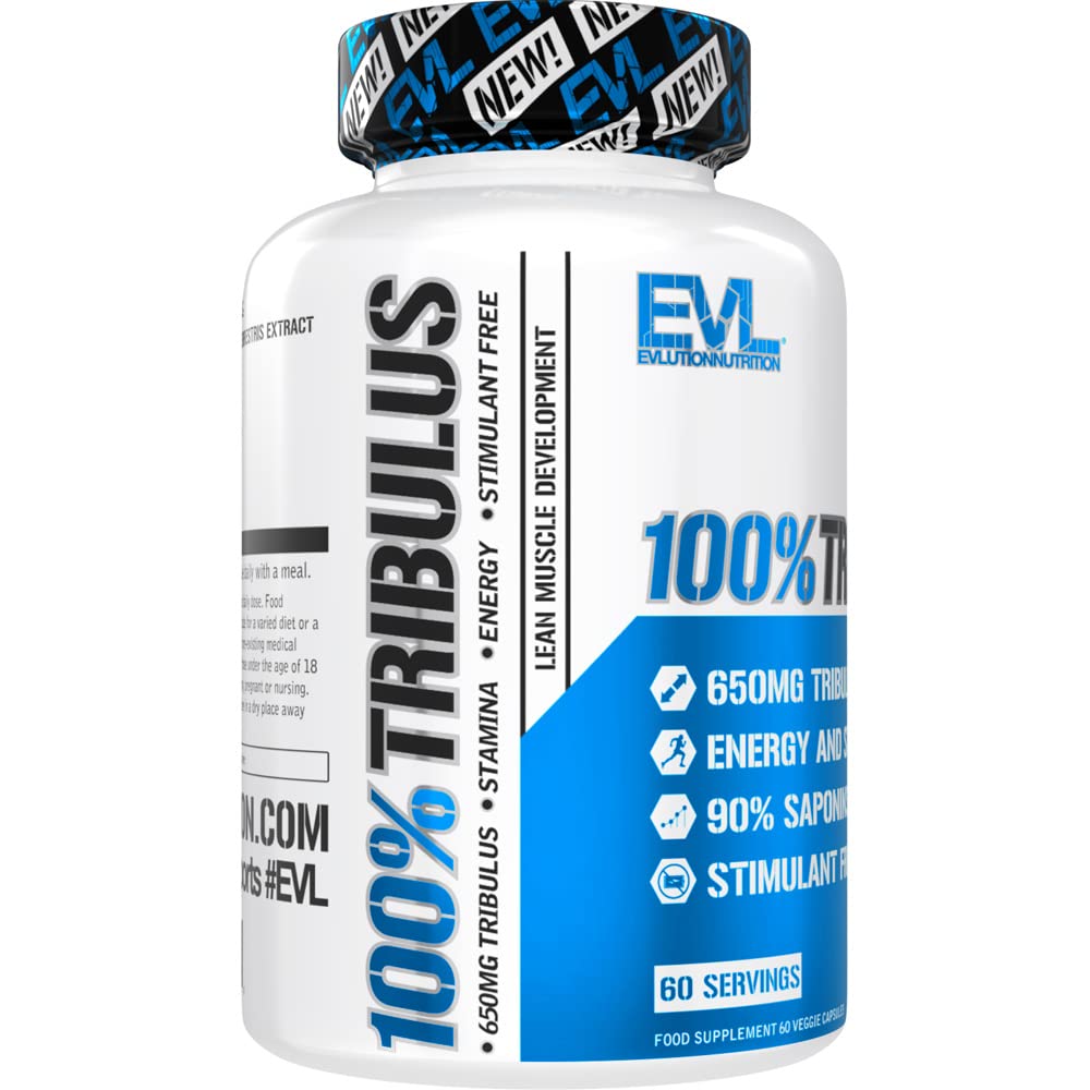 Invigorating Pure Tribulus Terrestris for Men - Performance Maximizing Testosterone Booster Tribulus Terrestris Supplement with 90% Saponins - Plant Based Stamina Strength and Energy Pills for Men