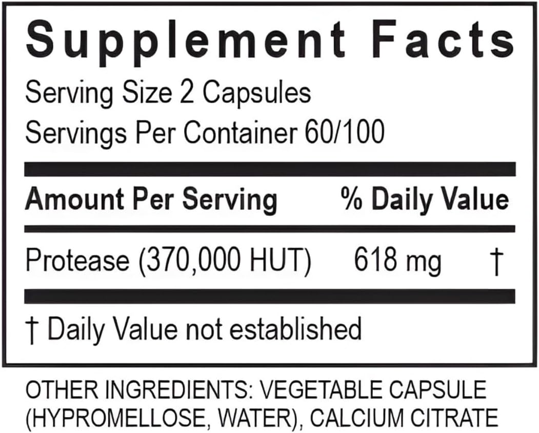 TRANSFORMATION THE GENESIS OF GOOD HEALTH - Purezyme High-Potency Protease Blend Enzyme Supplement, Physician Recommended - Advanced Formula for Maximum Nutrients Digestion & Gut Health, 120 Capsules