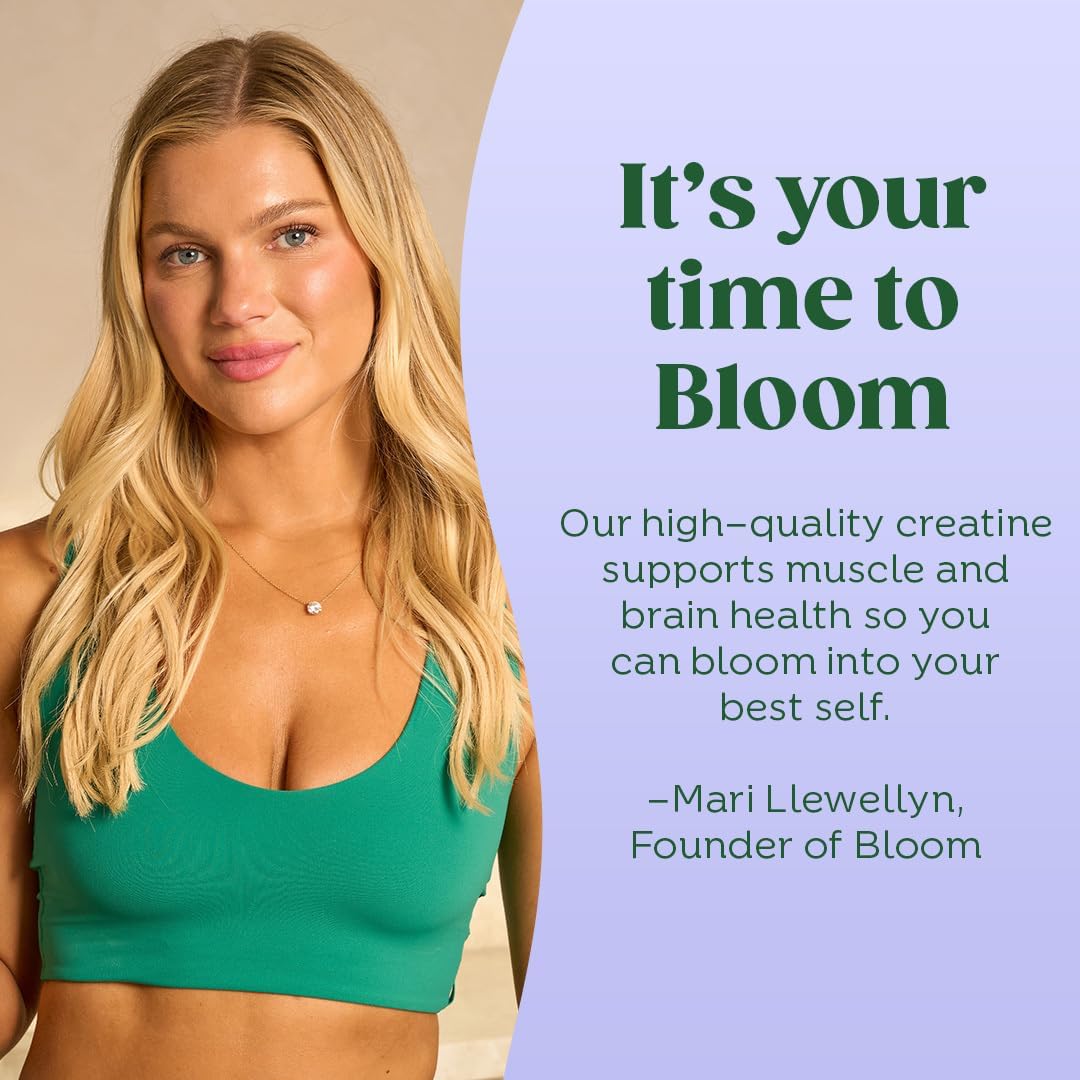 Bloom Creatine Monohydrate Bundle, Unflavored + Raspberry Lemon