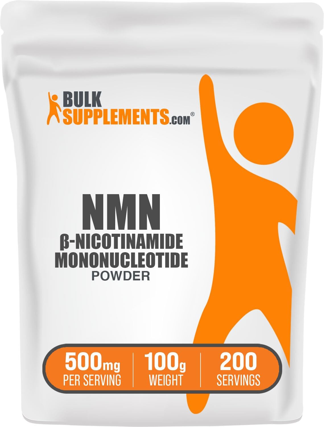 BulkSupplements.com NMN Powder - Nicotinamide Mononucleotide, NMN Supplement - Gluten Free, 500mg per Serving, 100g (3.5 oz) (Pack of 1)