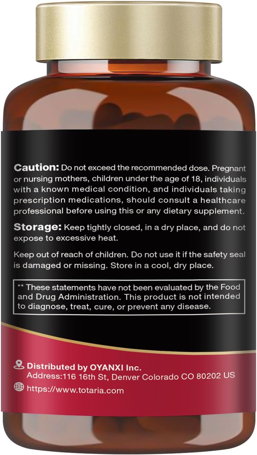 Totaria Beetroot Capsules 2230mg Support Blood Pressure & Heart Health, Nitric Oxide Supplement with Grape Seed, Hawthorn, Garlic & CoQ10, Blood Flow Beet Root Powder | 120 Count