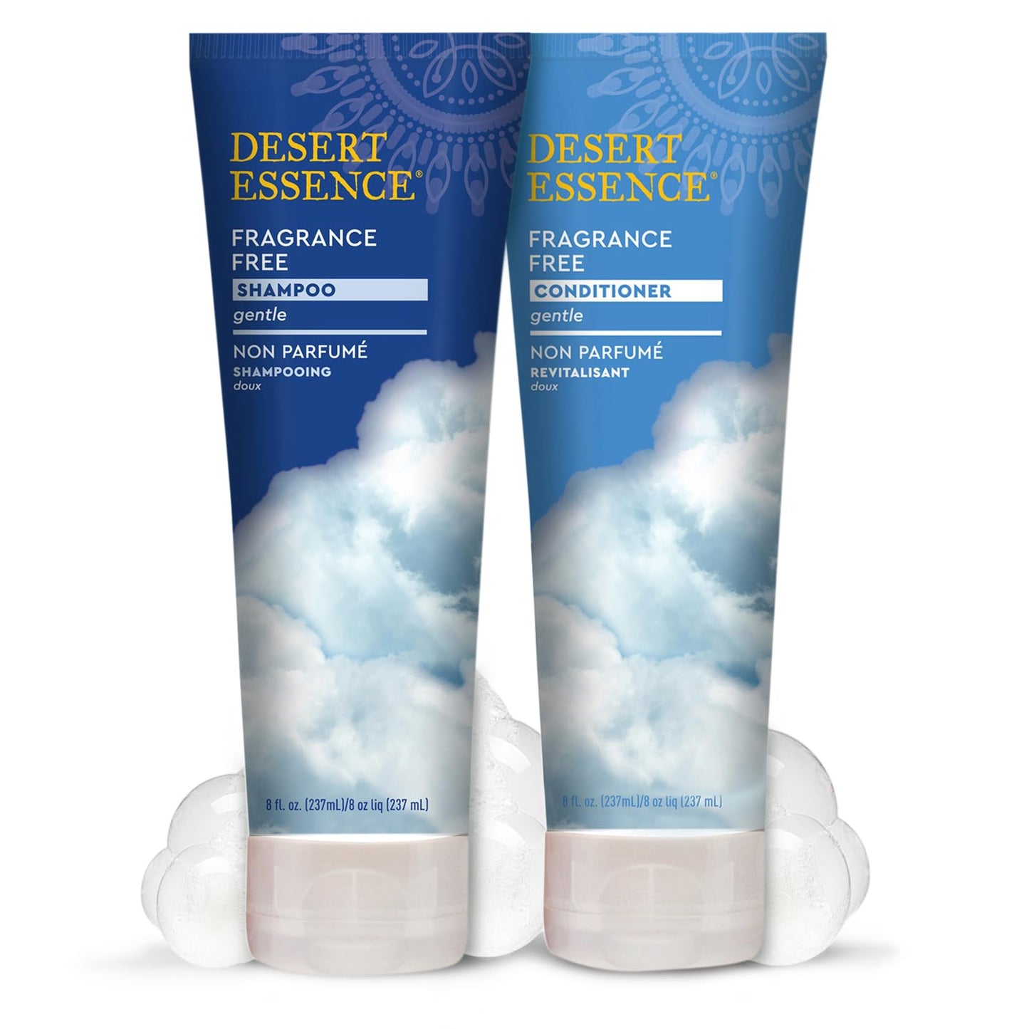 Desert Essence Fragrance Free Conditioner – Gentle, Paraben, Gluten & Cruelty-Free - Smooths & Softens Hair - No Oil Residue - For All Hair Types - 8 fl oz | B0017QSW92