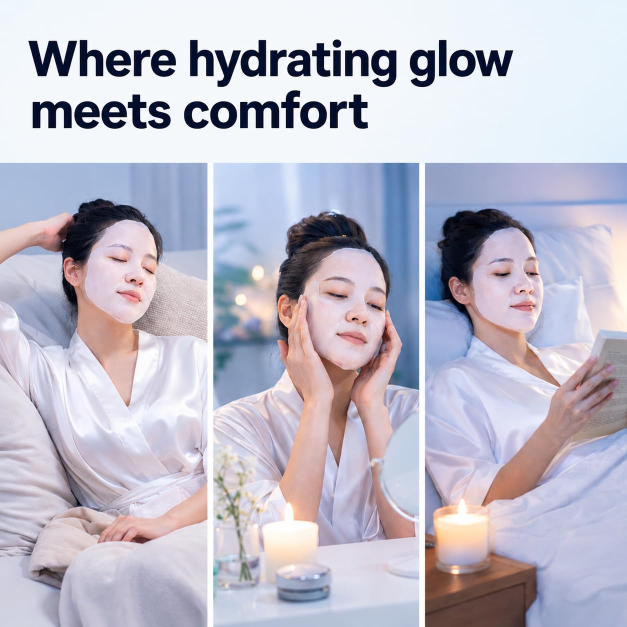 PDRN Hydrogel Face Mask — Collagen Face Mask, 99% Salmon DNA PDRN(34ml X 5) | PDRN, Collagen & Hyaluronic Acid for Intense Hydration, Smooth-Looking Skin — +177% Surface Hydration & −75% Pore Appearance
